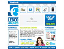 Tablet Screenshot of lebcographics.com